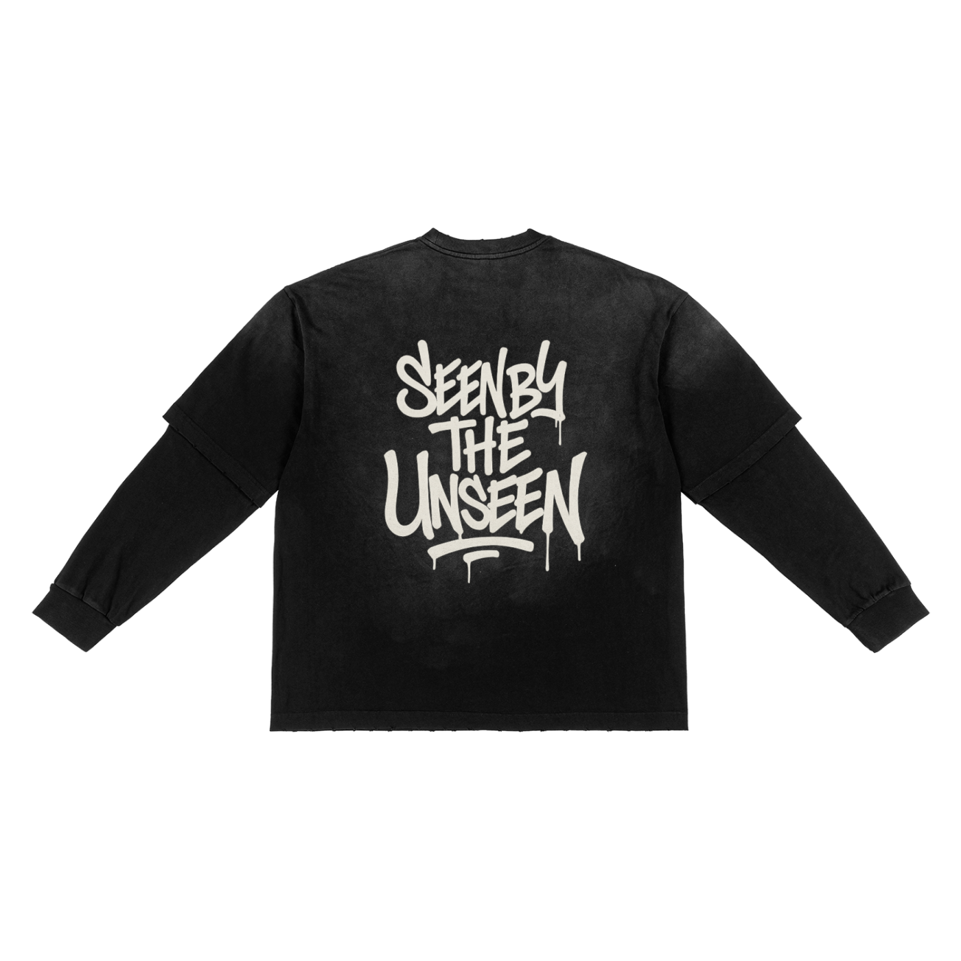 Sunfade Hand-Frayed Faux Two-Piece T-Shirt